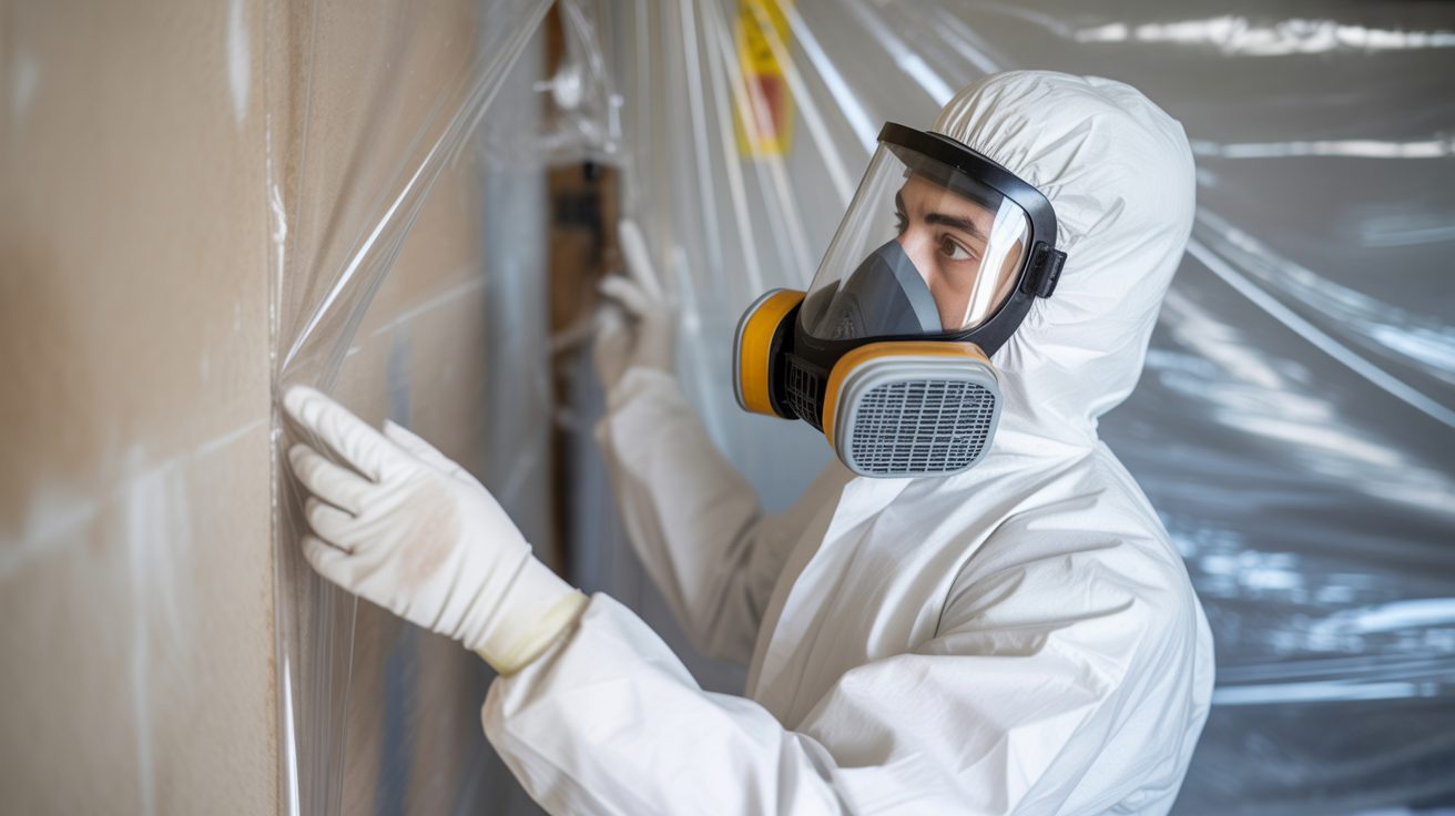 Mold Remediation technician working on-site in Grand Rapids
